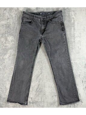 BKE Jake Jeans Mens 36x32 (Fits 36x29) Black Slim Straight Stretch Denim Preppy